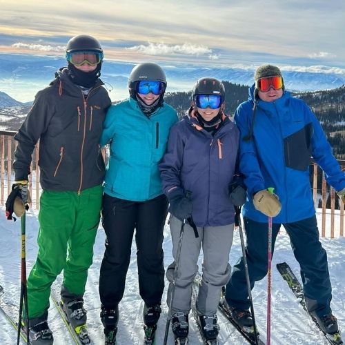 Cade Lark Skiing